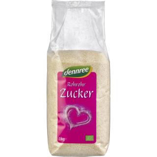 dennree Rohrohrzucker, 1 kg Packung