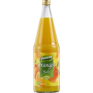 dennree Orangensaft, 1 ltr Flasche