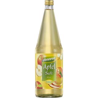 dennree Apfelsaft klar ohne Zuckerzusatz, 1 ltr Fl