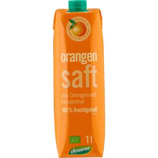 dennree Orangensaft aus Konzentrat, 1 Liter