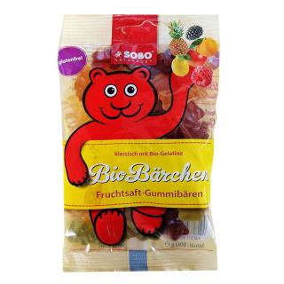 Sobo BioBärchen Fruchtsaft Gummibär, 100 gr Packun