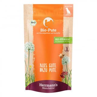 Herrmanns Hunde Pouche Pute mit Wurzelgemüse Kart