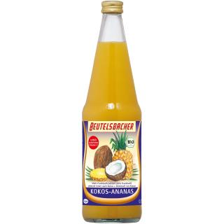 Beutelsbacher Kokos-Ananassaft, 0,7 ltr Flasche