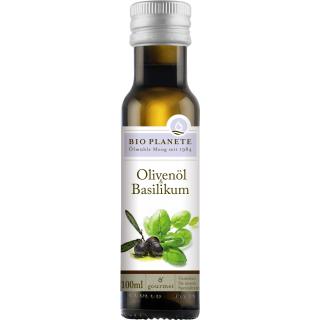 Bio Planète Olivenöl & Basilikum, 100 ml Flasche
