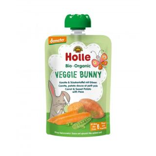 Holle Veggie Bunny Karotte & Süßkartoffel mit Erbs