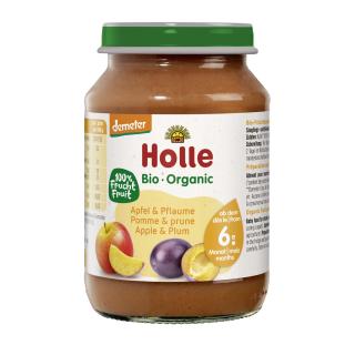 Holle Apfel & Pflaume, 0,19 g Glas
