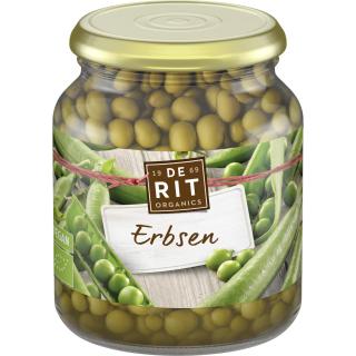 De Rit Erbsen fein, 350 gr Glas (230 gr)