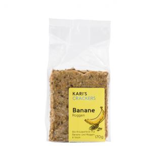 Karis Crackers Roggen-Banane, 170g Packung
