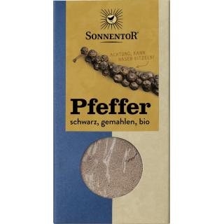 Sonnentor Pfeffer schwarz, gemahlen, 50 gr Packung