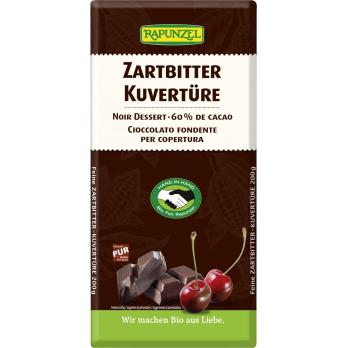 Rapunzel Zartbitter Kuvertüre HIH, 200 gr Packung