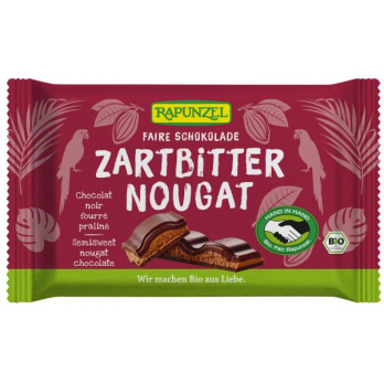 Rapunzel Zartbitter Nougat Schokolade HIH, 100 gr