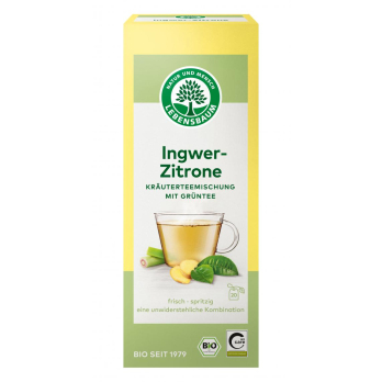Lebensb Grüntee Ingwer - Zitrone, 2 gr, 20 Btl Pac