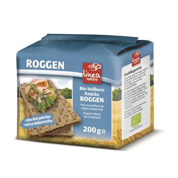 linea natura Roggen Vollkorn Knäcke, 200 gr Packun