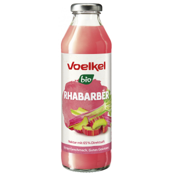 Voelkel Rhabarber Nektar, 0,5 L Flasche