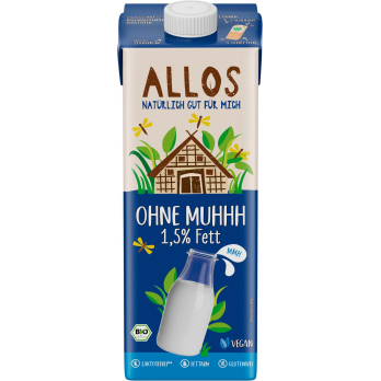 Allos Ohne Muhhh Drink, 1 ltr Packung 1,5% Fett
