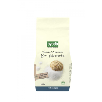 byodo Atlantik Meersalz fein, unjodiert, 1 kg Pack