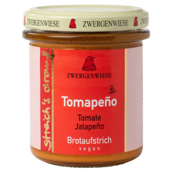 Zwergenwiese streich`s drauf Tomapeño, 160 gr Glas