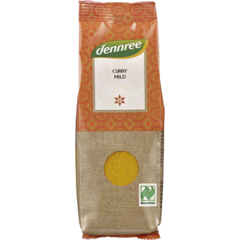 dennree Curry, mild, 55 gr Packung -Naturland-