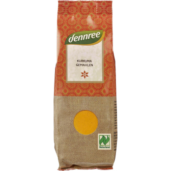 dennree Kurkuma gemahlen, 50 gr Packung