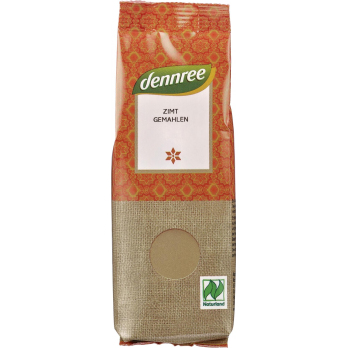 dennree Zimt, gemahlen, 50 gr Packung -Naturland-