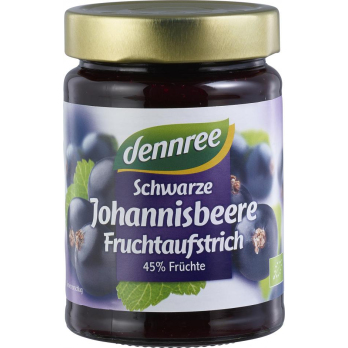 dennree Fruchtaufstrich Schwarze Johannisbeere, 34