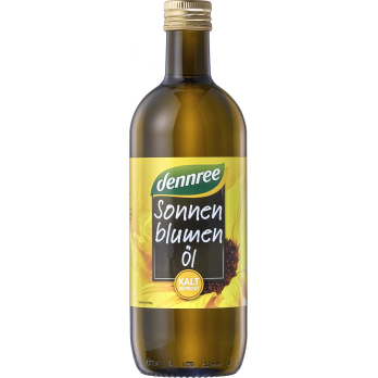 dennree Sonnenblumenöl nativ, 1 ltr Flasche