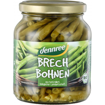 dennree Brechbohnen, 340 gr Glas (195 gr)