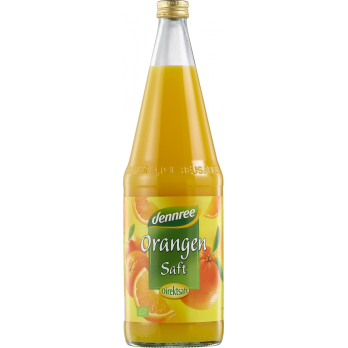 dennree Orangensaft, 1 ltr Flasche