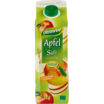 dennree Apfelsaft naturtrüb, Elopak 1 ltr Stück