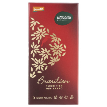 Naturata Feinbitter Schokolade Brasilien 70%, 80 g