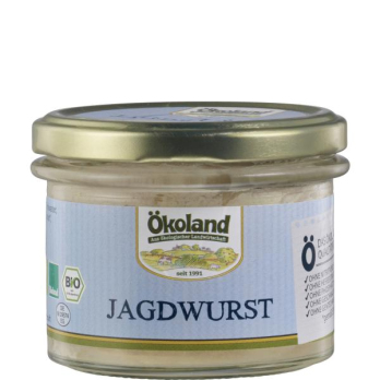 Ökoland Jagdwurst - Gourmet-Qualität, 160 gr Glas