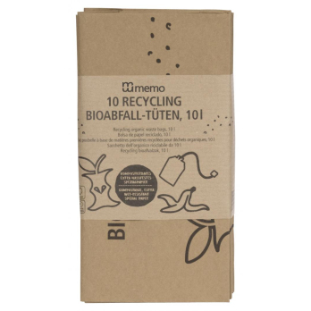 Memo Bioabfall Kompostbeutel 10 L, 10 St Packung