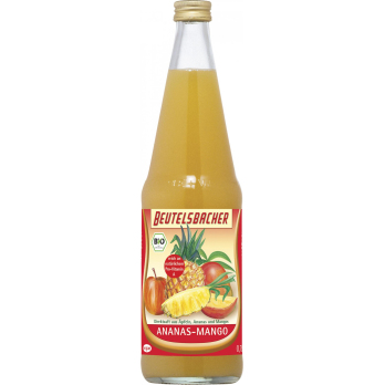 Beutelsbacher Ananas-Mangosaft, 0,7 ltr Flasche