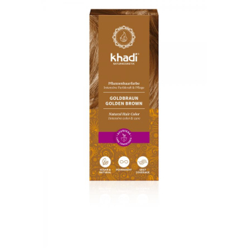 Khadi Pflanzenhaarfarbe Goldbraun, 100 gr Packung