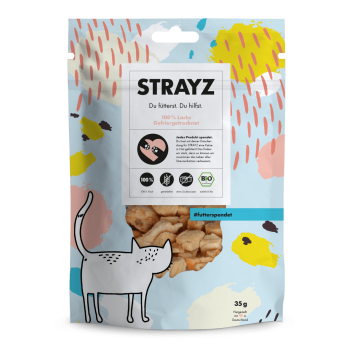 STRAYZ Katzen Snack 100% Lachs gefriergetrocknet