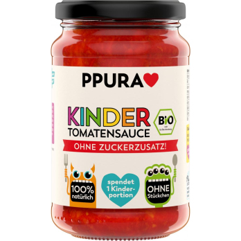 PPURA Sugo Kindertomatensauce, ohne Zuckerzusatz,