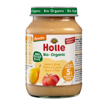 Holle Apfel & Birne, 190 gr Glas