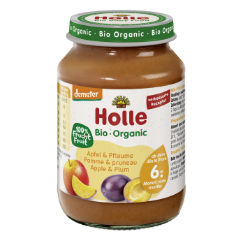 Holle Apfel & Pflaume, 0,19 g Glas