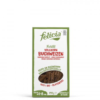 Buchweizen Fusilli, 250 gr Packung -glutenfrei-