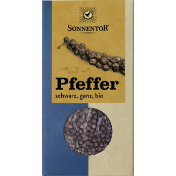 Sonnentor Pfeffer schwarz, ganz, 55 gr Packung