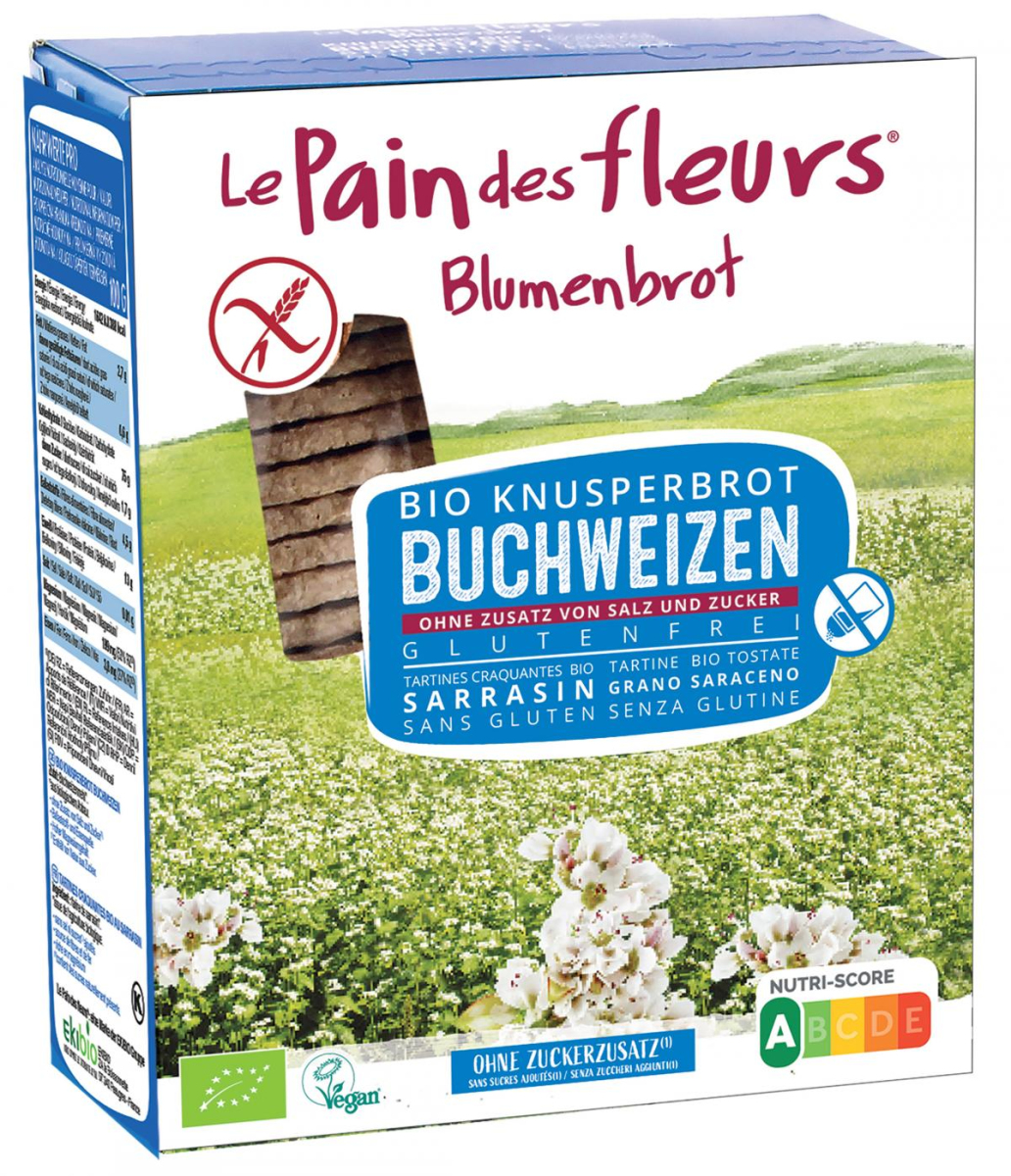 Blumenbrot Buchweizen ohne Salz & Zucker, 2x 75 gr