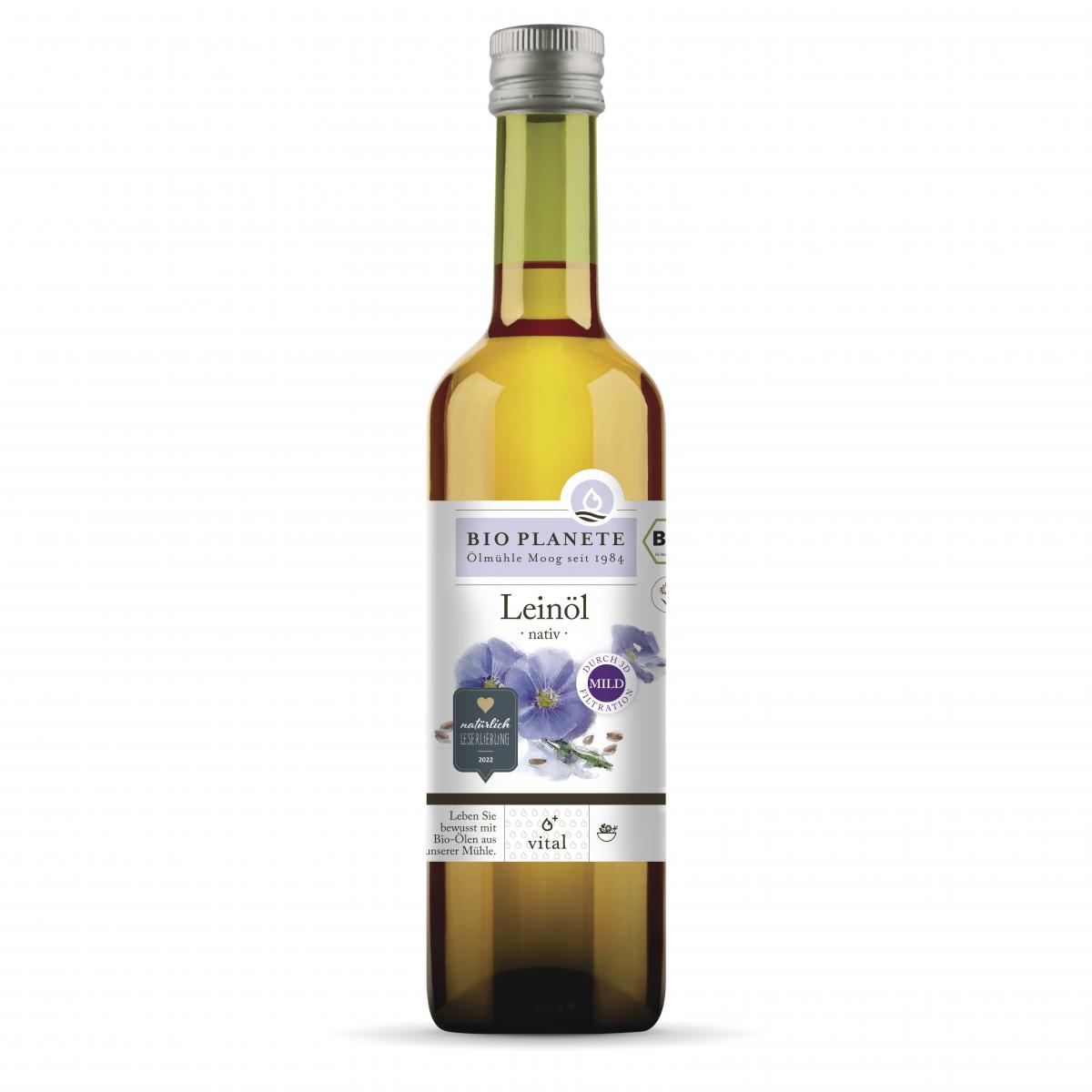 Bio Planète Leinöl nativ, 500 ml Flasche