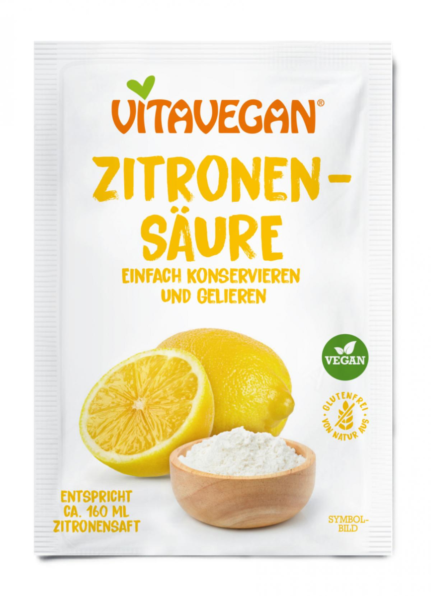 Biovegan Zitronensäure, 10 gr Beutel