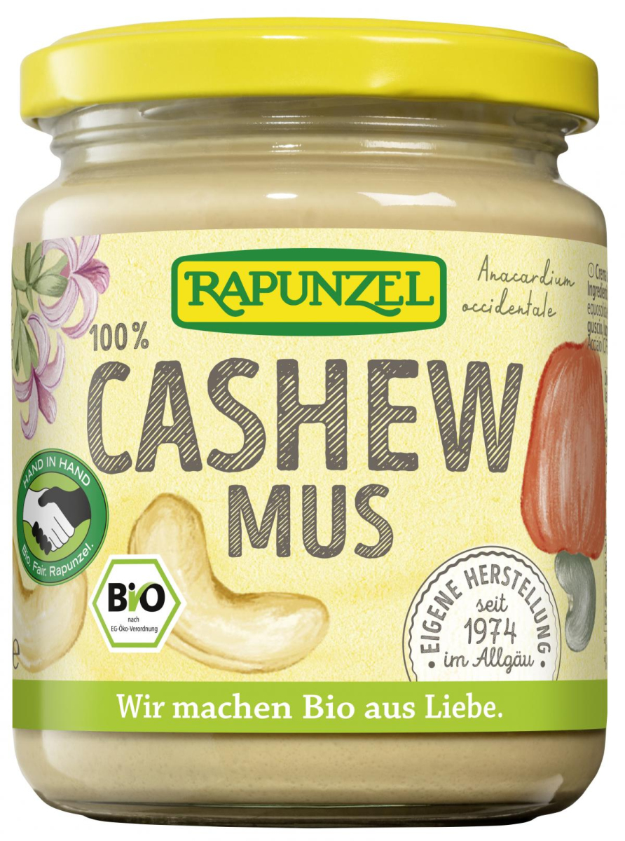 Rapunzel Cashewmus HiH, 250 gr Glas