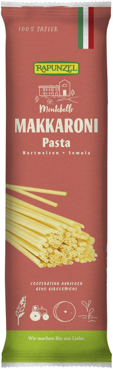 Rapunzel Makkaroni Semola, 500 gr Packung