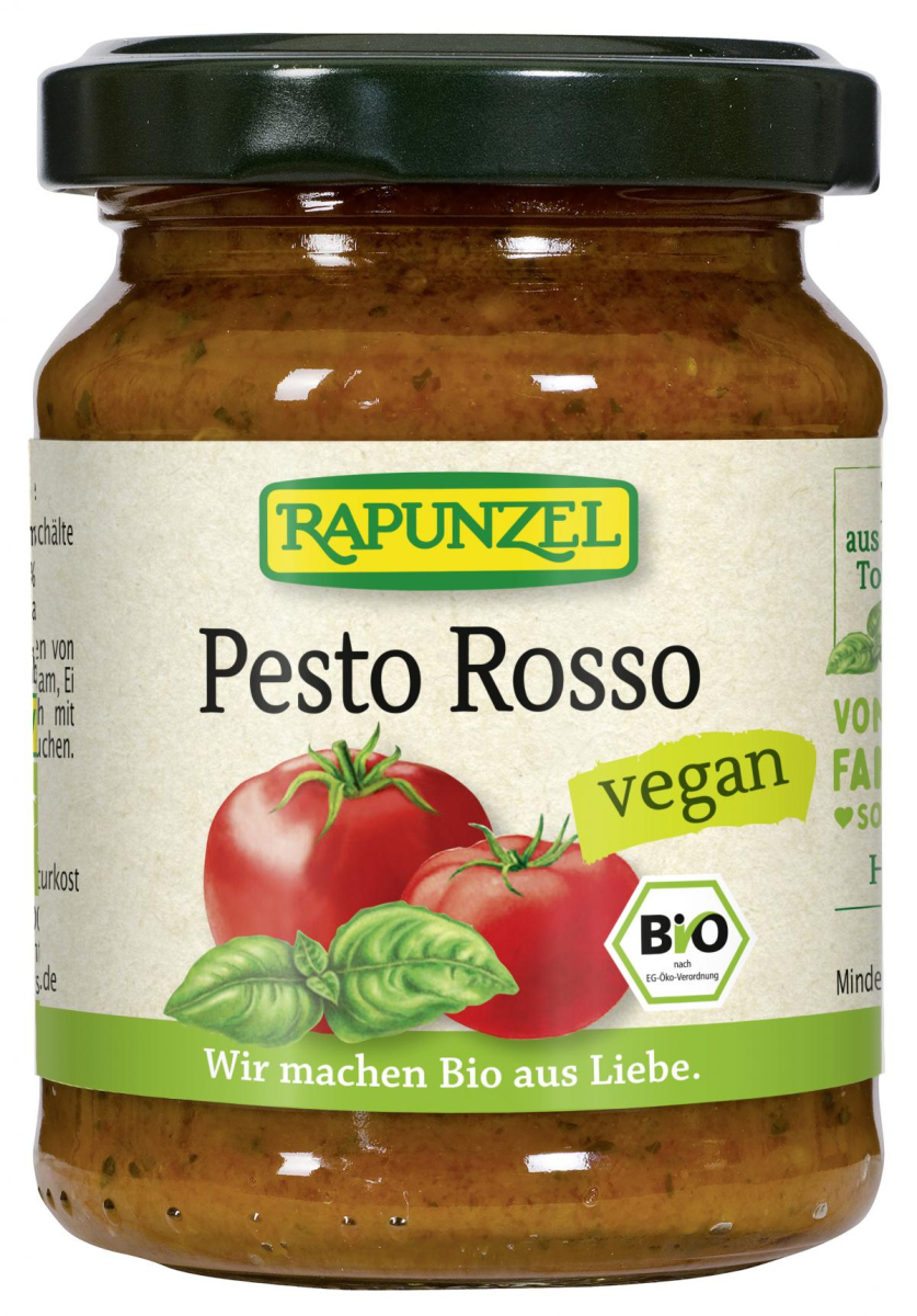Rapunzel Pesto Rosso vegan, 130 ml Glas
