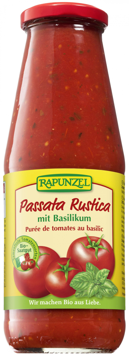 Rapunzel Passata Rustica mit Basilikum, 680 gr Gla