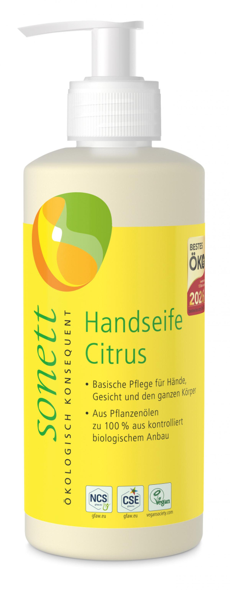 Sonett Handseife Citrus, 0,3 ltr Flasche