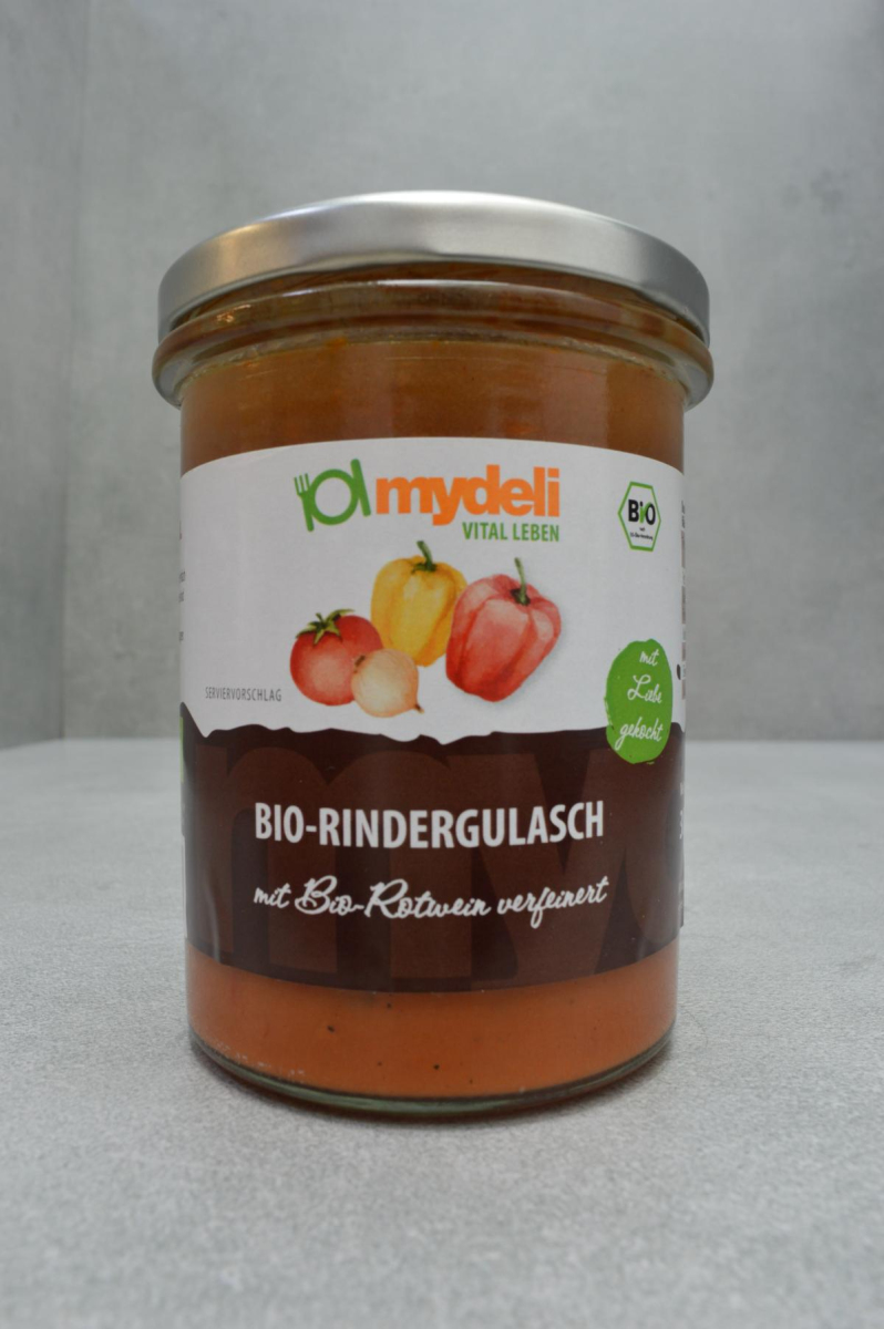 MyDeli Rindergulasch, 380 gr Glas