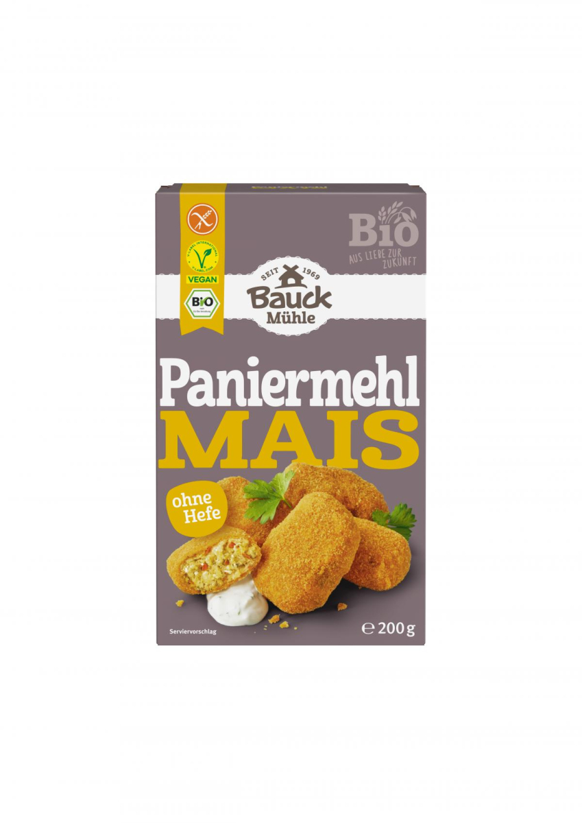 Bauck Hof Paniermehl aus Mais, 200 gr glutenfrei